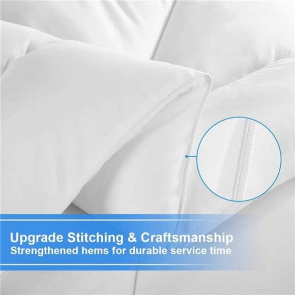 All Season Queen Comforter Winter Warm Soft Quilted Down Alternative - Picture 4 of 7